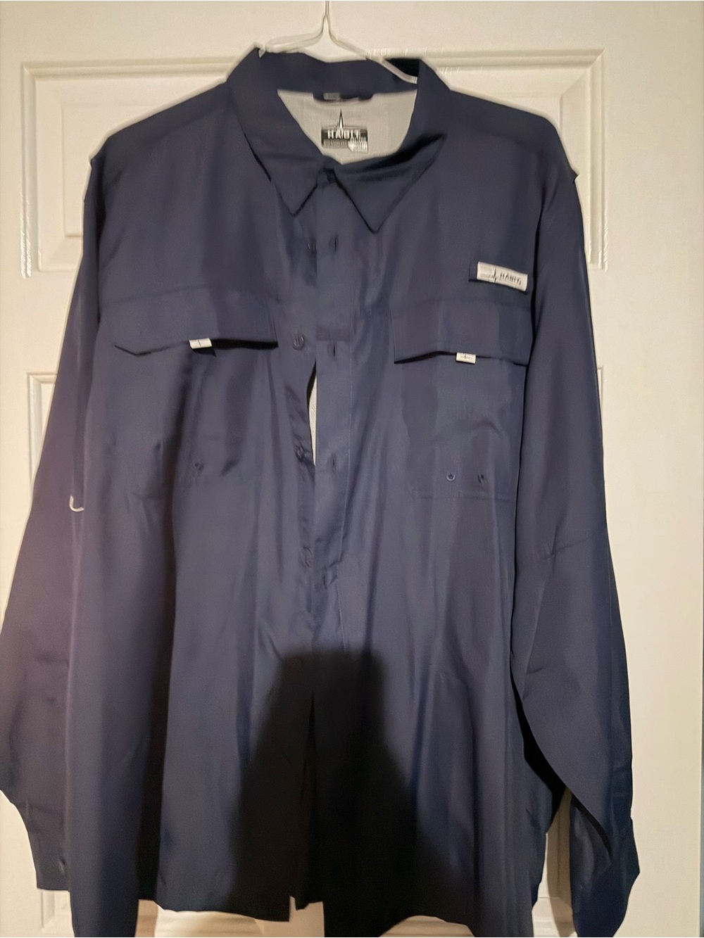 Habit Men's Navy Button-Down Casual Shirt